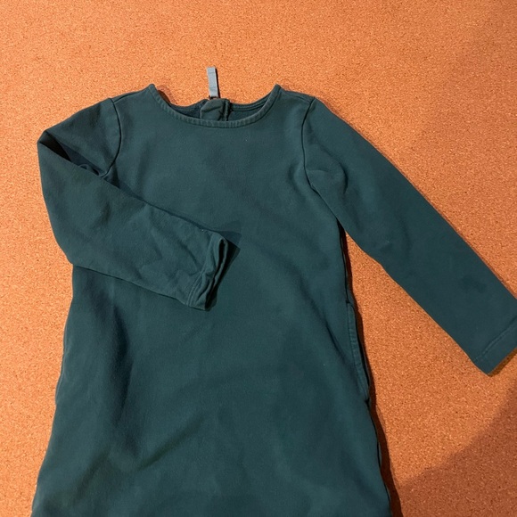 Primary Forest Green Kids Casual Dress - Picture 1 of 2